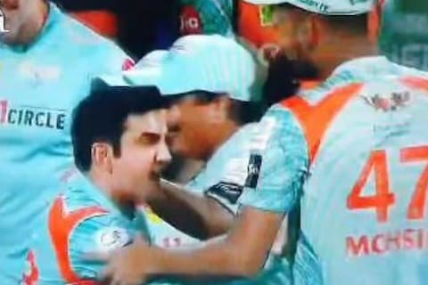 कोलकाता के खिलाफ लखनऊ की रोमांचक जीत के बाद गौतम गंभीर का रिएक्शन सोशल मीडिया पर वायरल है. (PIC/Screengrab)   