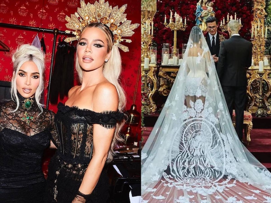  अमेरिकी रियलिटी टीवी स्टार किम कार्दशियन की बड़ी बहन कर्टनी कार्दशियन ने अपने जीवन के प्यार ट्रैविस बार्कर के साथ एक आलीशान इटालियन रीति-रिवाजों से शादी की. कर्टनी की शादी किसी फेरीटेल से कम नहीं थी. किम पर अभी तक बहन की शादी का खुमार चढ़ा हुआ है, तभी तो उन्होंने बहन की शादी से कुछ अनदेखी तस्वीरें शेयर की हैं. (फोटो साभारः Instagram @kimkardashian)