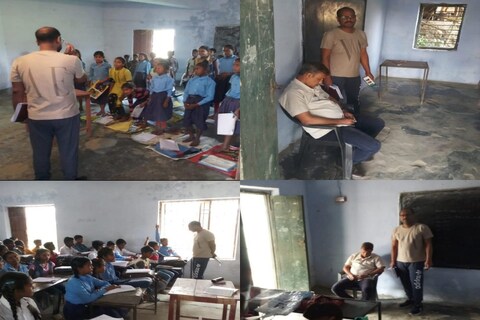 Bihar News: बीडीओ ने करीब 40 मिनट तक छात्रों को पढ़ाया. उसके बाद भी गुरुजी की नींद नहीं खुली तो उनको जगाया गया.