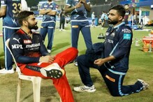 कोहली के सामने घुटने पर बैठे जीत के हीरो तेवतिया, निशाने पर पूर्व कप्तान कोहली के सामने घुटने पर बैठे जीत के हीरो तेवतिया, निशाने पर पूर्व कप्तान