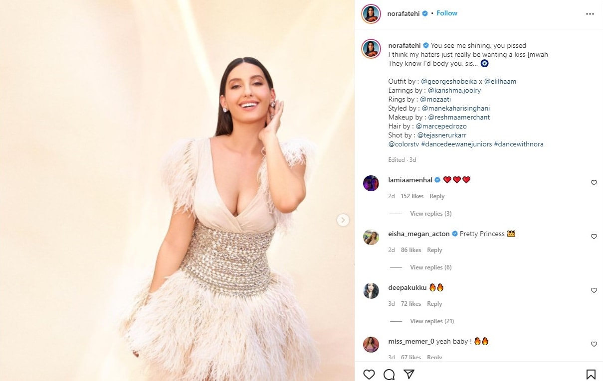 nora fatehi, nora fatehi white feather dress, nora fatehi photo, nora fatehi dance, nora fatehi images, nora fatehi dresses, Nora Fatehi, nora fatehi news, Nora Fatehi photos, Nora Fatehi outfits, nora fatehi pics, नोरा फतेही, नोरा फतेही फोटो, नोरा फतेही डांस