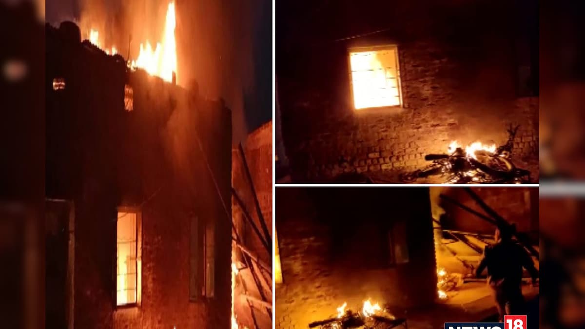 MP के राजगढ़ में पथराव-आगजनी, घर में लगाई आग, SDM-तहसीलदार की गाड़ियों में तोड़फोड़ 