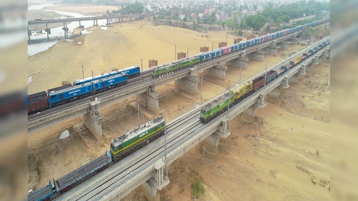 OMG! सोन ब्रिज पर एक साथ दौड़ीं 5 ट्रेनें इंडियन रेलवे ने बनया अनोखा रिकॉर्ड