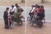 एक मोटरसाइकल पर बैठ गया 7 लोगों का परिवार! वायरल हो रहा वीडियो