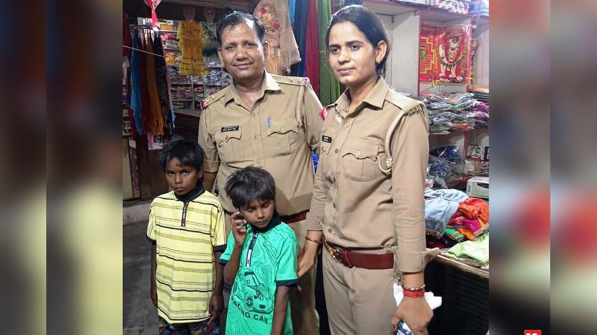 इटावा पुलिस की दरियादिली पिता की मौत और मां की जुदाई से बैचेन दो मासूमों के चेहरे पर ऐसे लौटाई खुशी