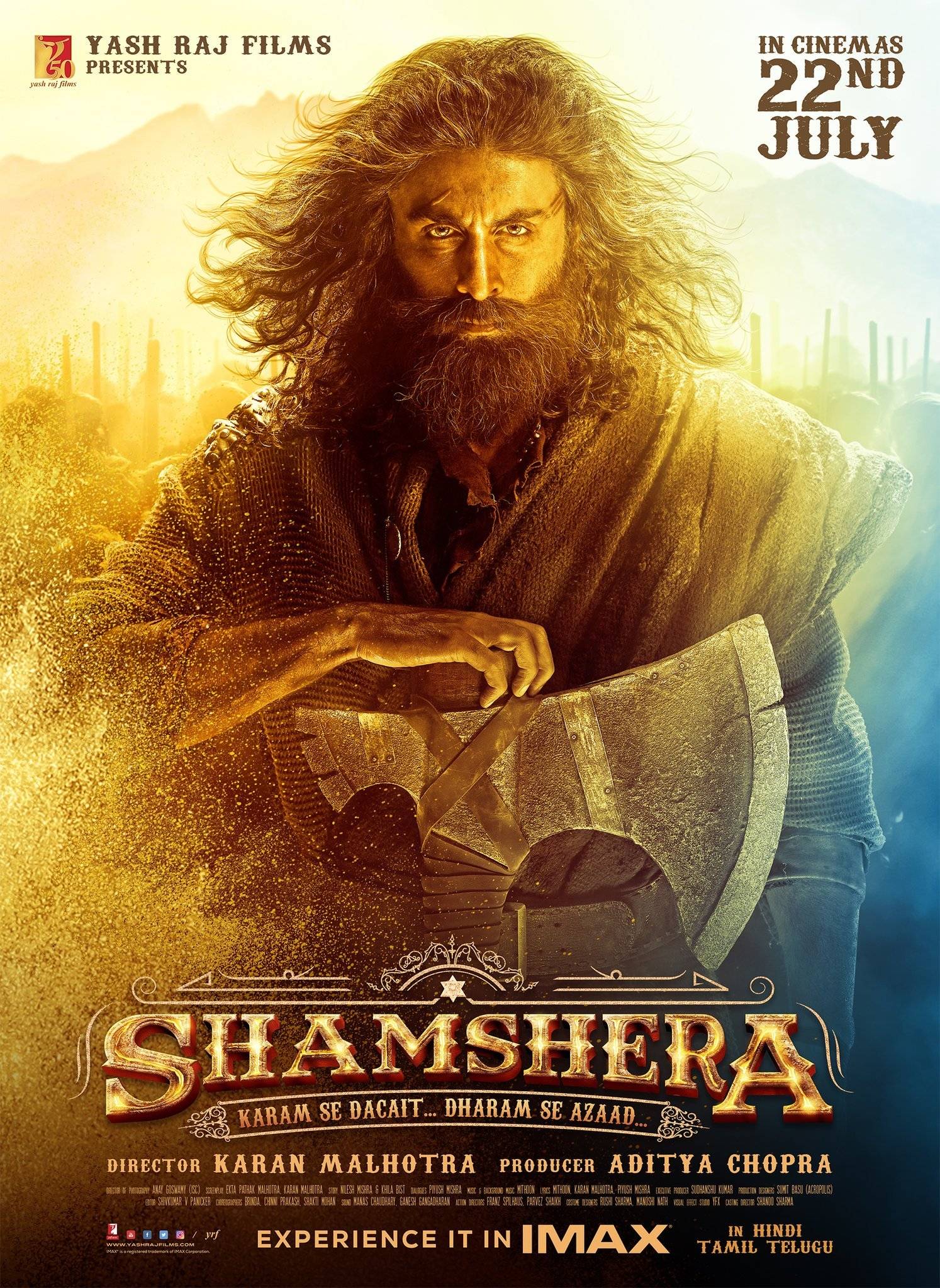 Ranbir Kapoor, Shamshera, Shamshera look, sanjay dutt