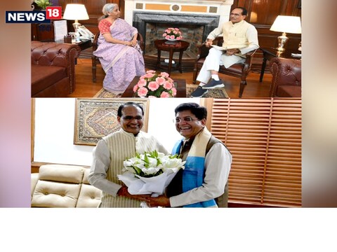 CM Shivraj on Delhi Tour. दिल्ली दौरे पर आए सीएम शिवराज सिंह चौहान ने कई केंद्रीय मंत्रियों से मुलाकात की. 