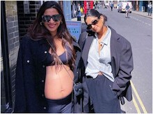 सोनम कपूर ने लंदन में फ्लॉन्ट किया बेबी बंप, बहन रिया के साथ घूमती आईं नजर