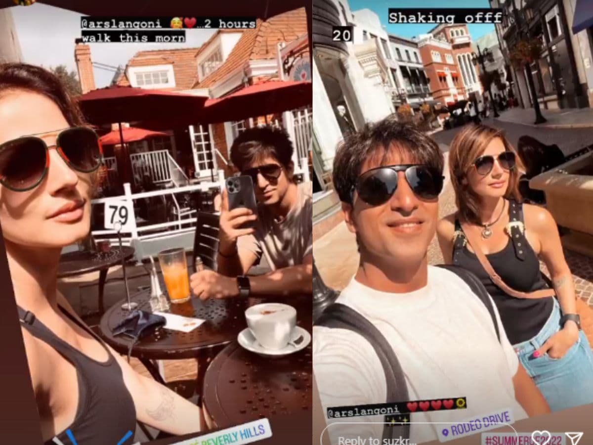 Sussanne Khan, Sussanne Khan Boy Friend, Arslan Goni, Sussanne Khan cosy moment with BF Arslan Goni, Summer of 2022, Sussanne Khan-Arslan Goni in Los Angeles, Hrithik Roshan ex wife Sussanne Khan, सुजैन खान, अर्सलान गोनी, अमेरिका