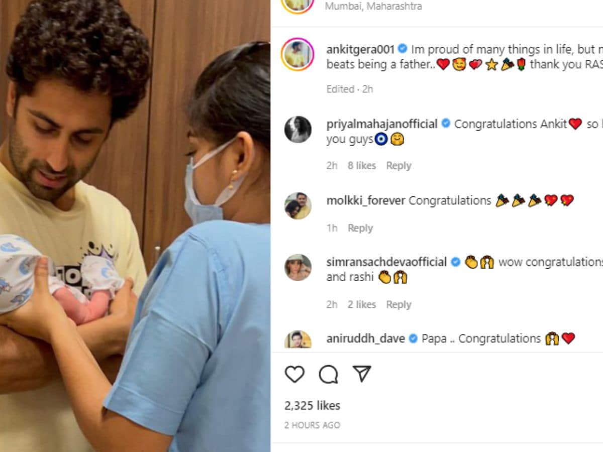 ankit gera, ankit gera blessed with a baby boy, ankit gera wife