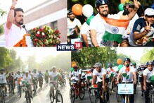 750 युवाओं के साथ अनुराग ठाकुर ने चलाई साइकिल, दिया फिटनेस मंत्र
