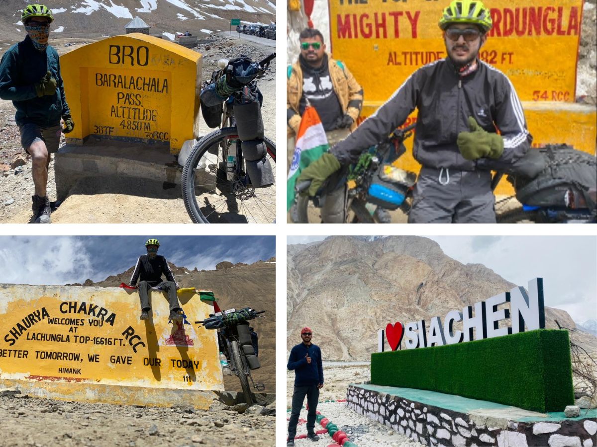 अजय सिंह की साइकिल यात्रा अल्मोड़ा से शुरू होकर लद्दाख पहुंची, ज़ोरदार स्वागत