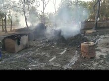 कासगंज में आग से 50 घर जलकर खाक, किशोरी की मौत, दो बच्चियां झुलसीं