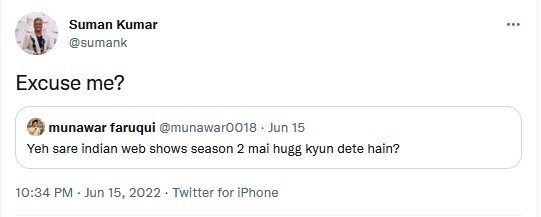 Munawar Faruqui, Munawar Faruqui tweet, Indian web shows season 2, Suman Kumar, The Family Man 2, मुनव्वर फारूकी, मुनव्वर फारूकी ट्वीट, भारतीय वेब शो सीजन 2, सुमन कुमार, द फैमिली मैन 2