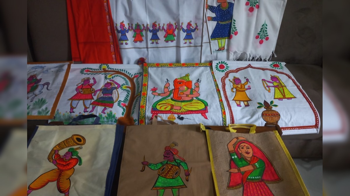 Jhansi: बुंदेलखंड की चितेरी आर्ट को मिलेगी नई पहचान अब कपड़ों पर किया जाएगा प्रिंट