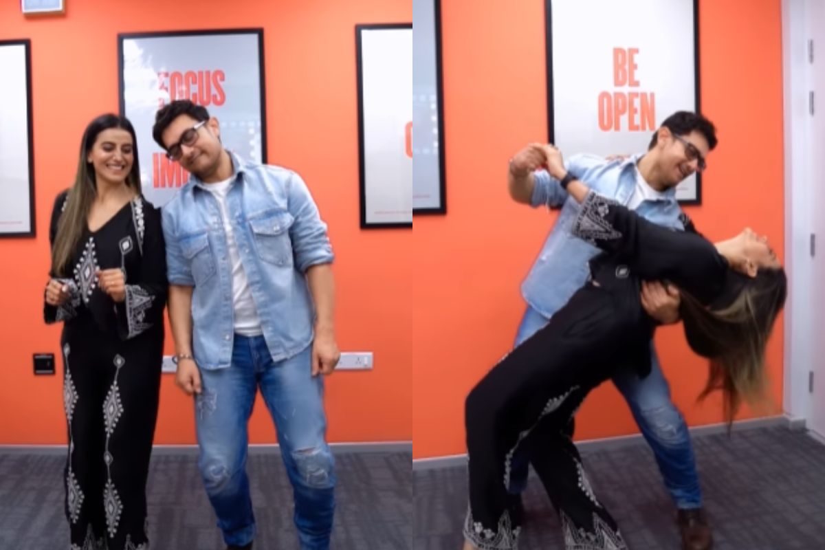 Viral Video: आमिर खान संग 'फना' हुईं अक्षरा सिंह! 'चांद सिफारिश' गाने पर  दोनों ने किया खूबसूरत डांस - aamir khan dance with bhojpuri actress akshara  singh on fanaa song chand sifarish