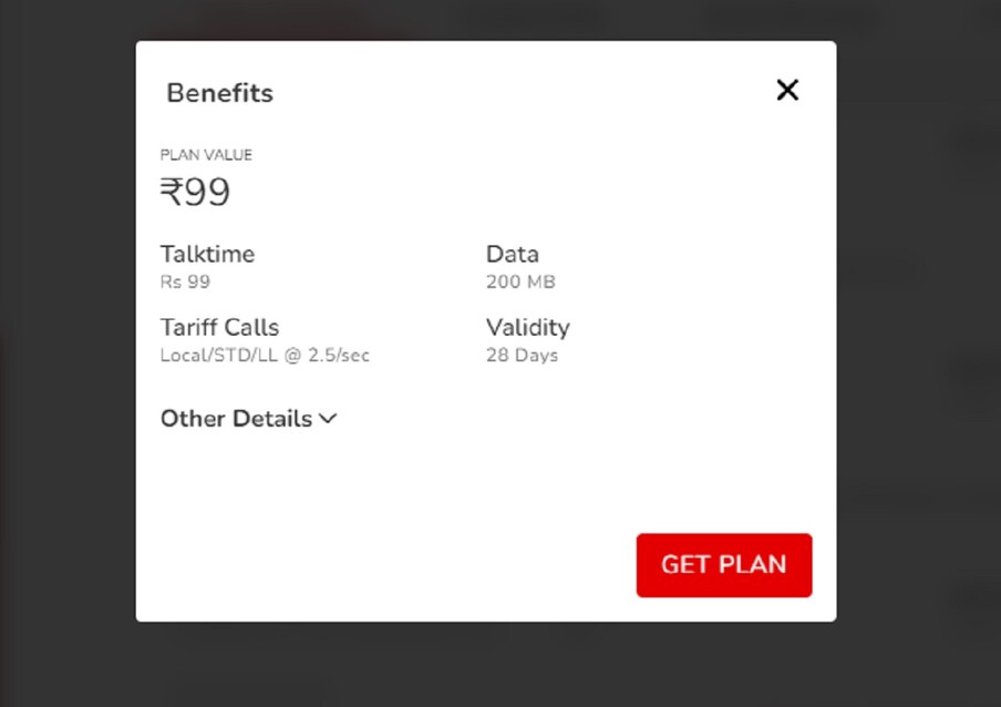  Airtel का सबसे सस्ता प्लान: Airtel के पास भी 100 रुपये से कम कीमत वाला शानदार प्लान मौजूद है. इस प्लान की कीमत 99 रुपये है. इस प्लान की वैलिडिटी 28 दिन की है.