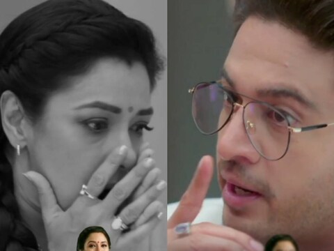 शीशा गिरने से अनुज को लगी चोट. (फोटो साभारः Instagram @Starplus)