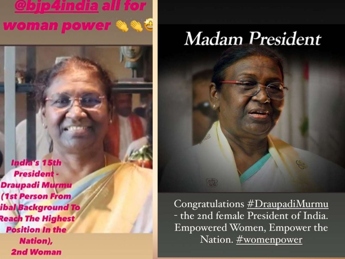 Country got new Madam President Draupadi Murmu everyone congratulated in  one voice