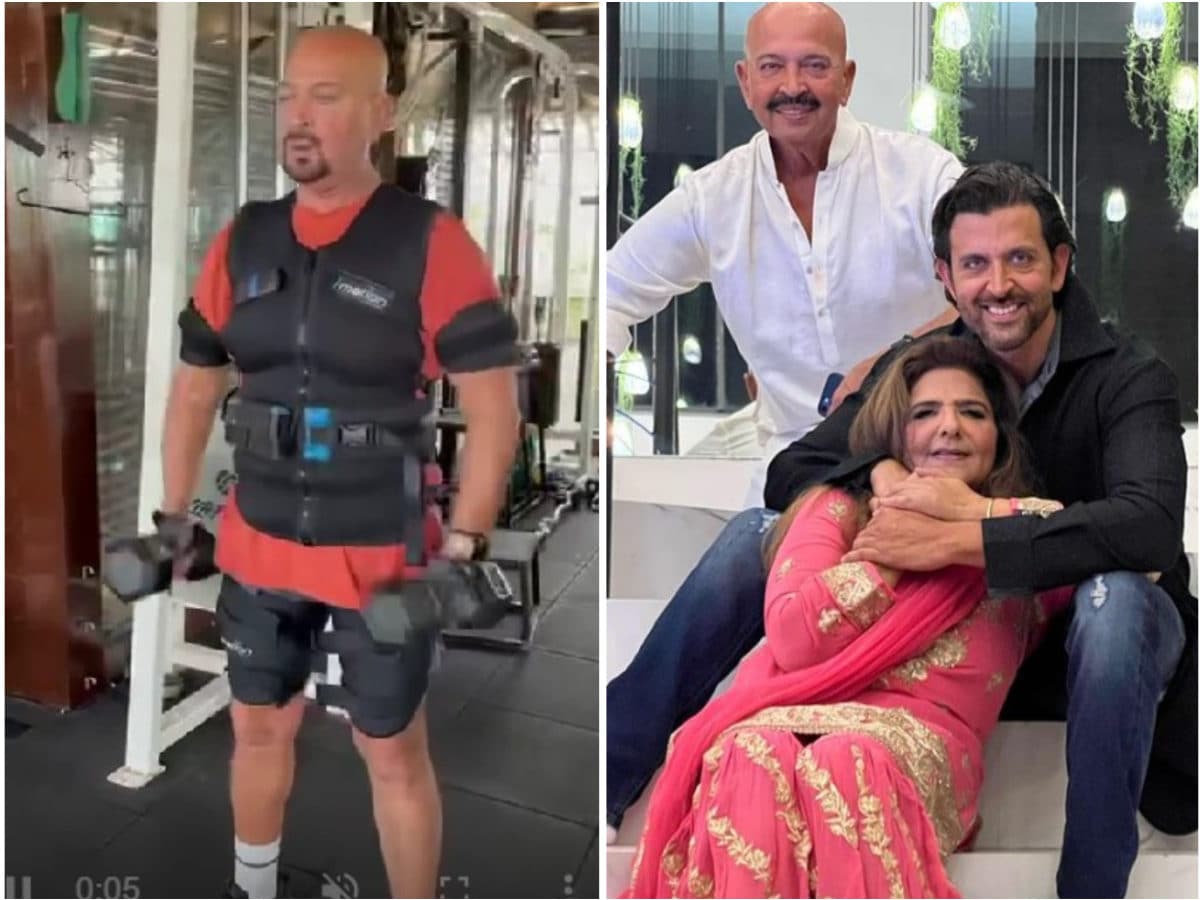 VIDEO 72 साल की उम्र में हार्ड वर्कआउट करते दिखे ऋतिक रोशन के पिता