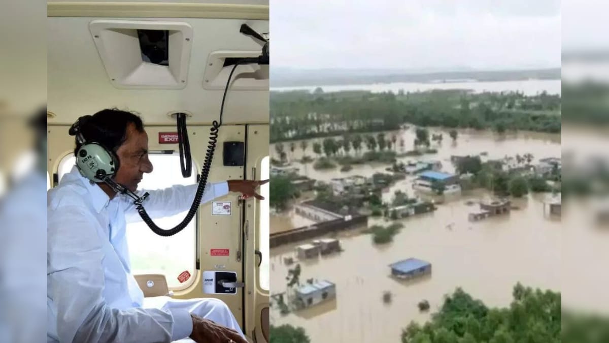 तेलंगाना: बादल फटने की घटना के पीछे विदेशी साजिश :  CM केसीआर ने किया बाढ़ प्रभावित इलाकों का दौरा