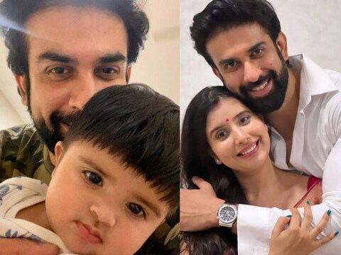 राजीव सेन अपनी बेटी जियाना और पत्नी चारू असोपा के साथ. (फोटो साभारः Instagram @rajeevsen9)