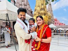 Ritesh Pandey Wife: पत्नी-बेटे संग एक ही फ्रेम में दिखे रितेश पांडे, देखिए