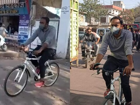 कलेक्टर संदीप अक्सर जिले में साइकिल से कलेक्ट्रेट का निरीक्षण करने पहुंचे जाते हैं.
