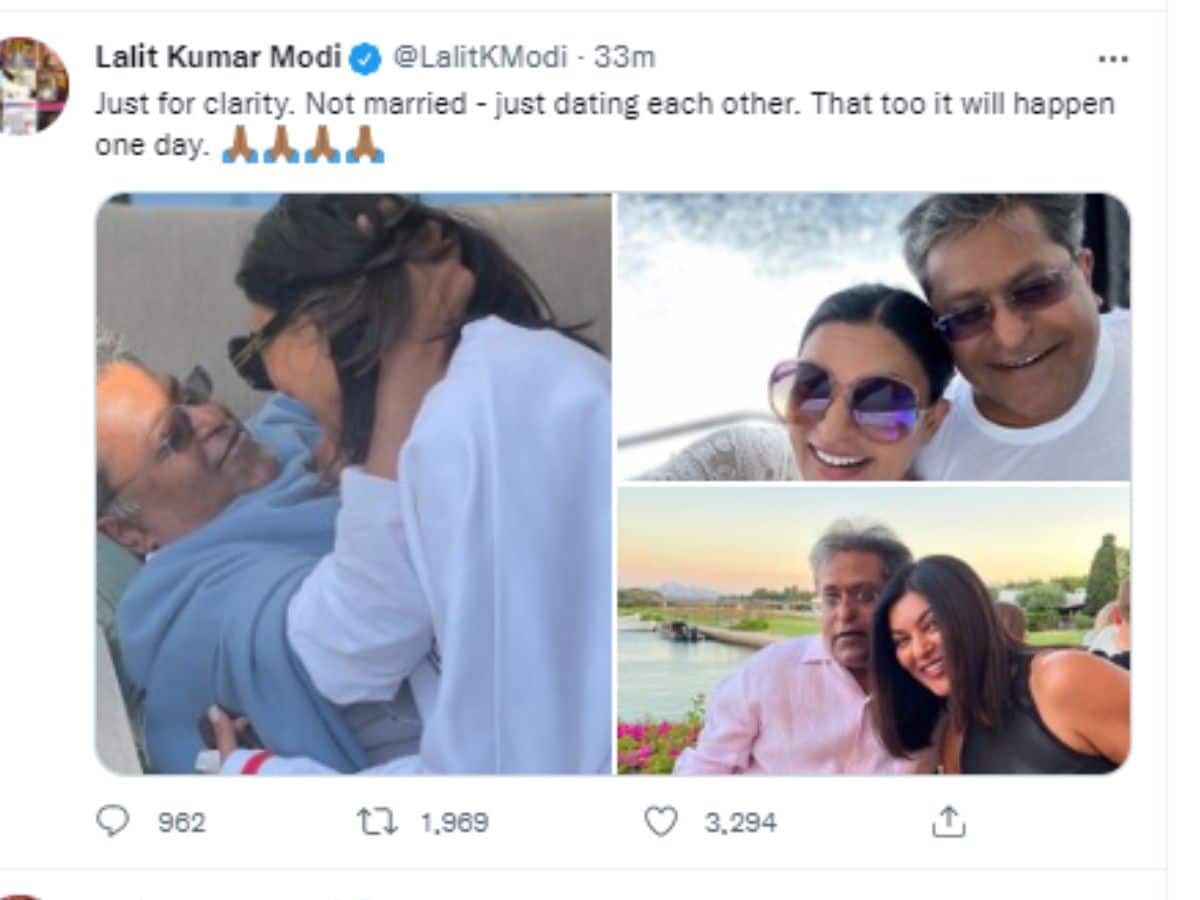 Sushmita Sen is married to Lalit Modi
