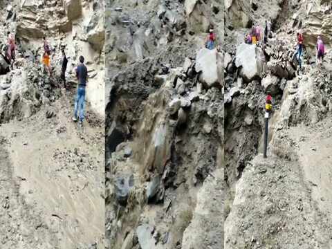 हिमाचल के किन्नौर जिले में आफत की बारिश