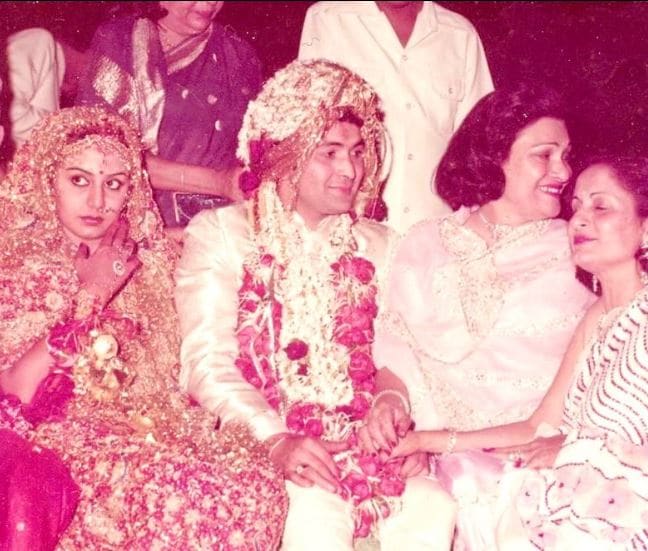 neetu kapoor, rishi kapoor, krishna raj