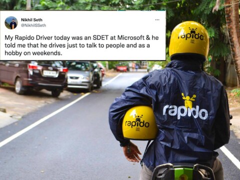 शख्स Microsoft जैसी नामी कंपनी में सॉफ्टवेयर इंजीनियर की नौकरी करता है और वीकेंड्स पर Rapido driver का काम करता है. (सांकेतिक तस्वीर) 