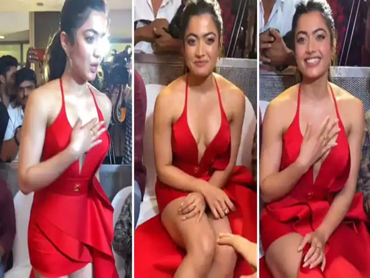 रश्मिका मंदाना के फैशन सेंस पर भड़के लोग, कहा- 'देसी स्टार्स को समझना होगा  वे जेनिफर लोपेज जैसे नहीं दिख सकते' - rashmika mandanna narrowly escapes  oops moment ...