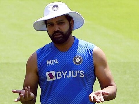 रोहित शर्मा एजबेस्टन टेस्ट की शुरुआत से पहले कोविड-19 टेस्ट में पॉजिटिव पाए गए थे. (AFP)