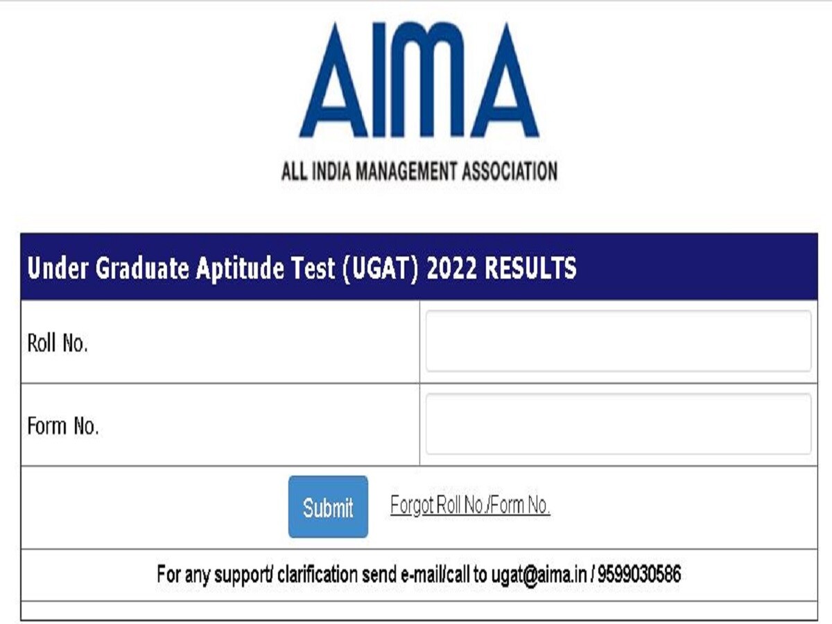 AIMA UGAT 2022 रिजल्ट apps.aima.in पर जारी, डाउनलोड करें स्कोरकार्ड