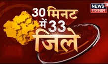 30 Minute 33 District | 30 मिनट में 33 जिलों की बड़ी खबरें | Top Headlines of Rajasthan | Hindi News