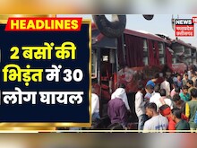 Panna News: Overtake के चक्कर में 2 Buses की भिड़ंत, 30 लोग घायल | Latest News | MP News | News18