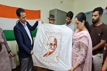 PICS: हिमाचल के चंबा रुमाल में उकेर दिए महात्मा गांधी, अब SA में बढ़ाएगा शान