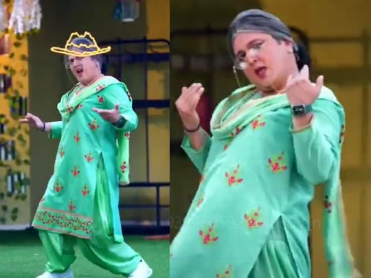 अली असगर दादी बनकर डांस करते हुए. (फोटो साभारः Instagram Videograb @Colorstv)
