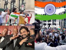 अल्लू अर्जुन ने Newyork में फहराया तिरंगा, कहा- ये भारत का झंडा है झुकेगा नहीं