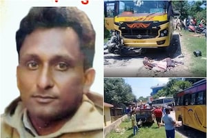 PHOTOS: ज्वालामुखी में बस और स्कूटी की भिड़ंत, कांग्रेसी नेता अशोक गौतम की मौत