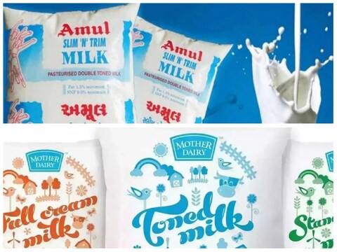 अमूल और मदर डेयरी के दूध की नई कीमतें 17 अगस्‍त यानी कल से लागू होंगी. 