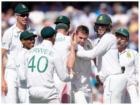 ENG vs SA: दक्षिण अफ्रीका ने इंग्लैंड को लॉर्ड्स टेस्ट में हराया. (फोटो-AP)
