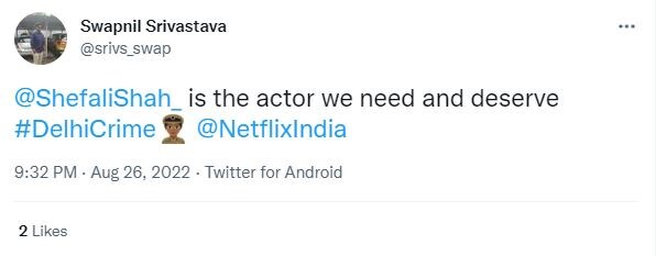 Delhi Crime 2, Delhi Crime 2 Twitter Review, Delhi Crime 2 Review, Delhi Crime 2 OTT, Shefali Shah Delhi Crime 2, Shefali Shah, Delhi Crime 2 news, दिल्ली क्राइम 2, शेफाली शाह, दिल्ली क्राइम 2 रिव्यू