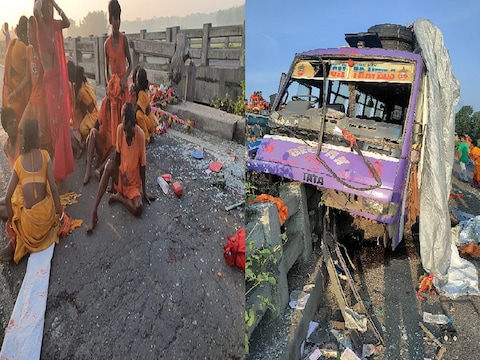 पूर्णिया में बस दुर्घटना, 27 लोग जख्मी.