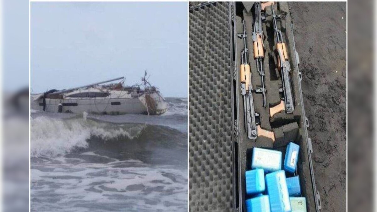 महाराष्ट्र: रायगढ़ समुद्र तट पर मिली संदिग्ध नाव की जांच जारी AK-47 के अलावा तलवार और चाकू भी मिले
