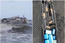 महाराष्ट्र: रायगढ़ समुद्र तट पर मिली संदिग्ध नाव की जांच जारी, AK-47 के अलावा तलवार और चाकू भी मिले