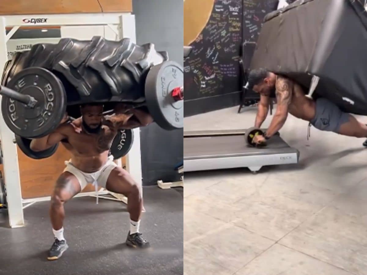 Video of a powerful man like ‘Bahubali’ goes viral, sometimes lifting tractor tires and sometimes doing workouts