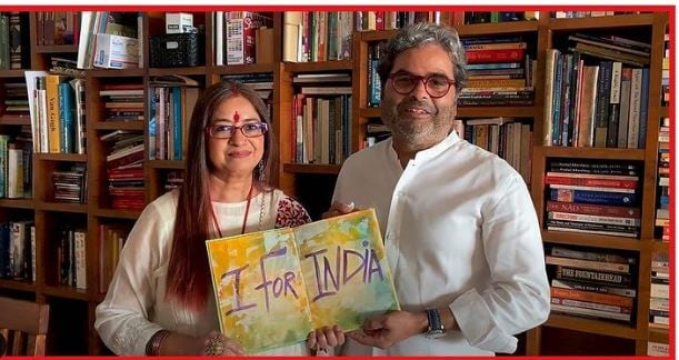 vishal bhardwaj with wife rekha bhardwaj