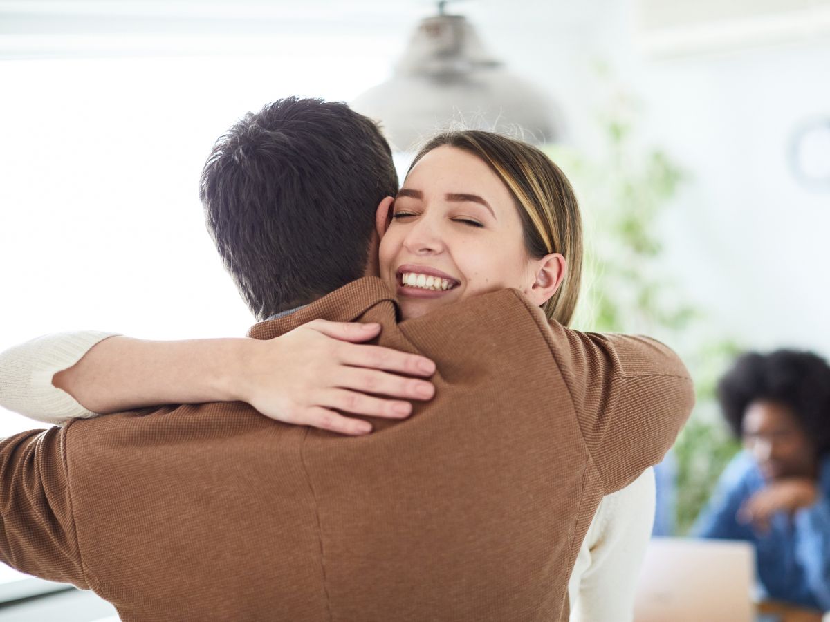 woman ribs broken by office colleague while hugging